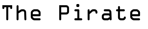 Font : OCR-A-II Custom Text : The Pirate Way Test your own text here Click to download or to view this font on a tshirt that can be custom printed in Bali