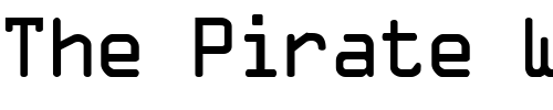 Font : OCR-A-Regular Custom Text : The Pirate Way Test your own text here Click to download or to view this font on a tshirt that can be custom printed in Bali