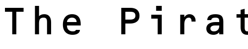 Font : OCR-B-MT Custom Text : The Pirate Way Test your own text here Click to download or to view this font on a tshirt that can be custom printed in Bali