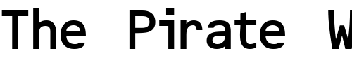 Font : OCR2SSK Custom Text : The Pirate Way Test your own text here Click to download or to view this font on a tshirt that can be custom printed in Bali