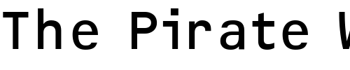 Font : OCRF-Regular Custom Text : The Pirate Way Test your own text here Click to download or to view this font on a tshirt that can be custom printed in Bali