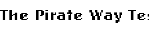 Font : OaklandEight Custom Text : The Pirate Way Test your own text here Click to download or to view this font on a tshirt that can be custom printed in Bali