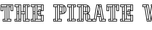 Font : Oaktag-Outline Custom Text : The Pirate Way Test your own text here Click to download or to view this font on a tshirt that can be custom printed in Bali