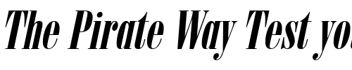 Font : Obelisk-Italic Custom Text : The Pirate Way Test your own text here Click to download or to view this font on a tshirt that can be custom printed in Bali