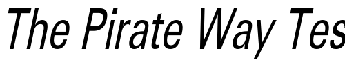 Font : ObeliskCondensed-Oblique Custom Text : The Pirate Way Test your own text here Click to download or to view this font on a tshirt that can be custom printed in Bali