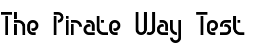 Font : Obstacle-BRK Custom Text : The Pirate Way Test your own text here Click to download or to view this font on a tshirt that can be custom printed in Bali