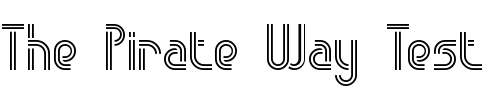 Font : Obstacle-Lines-BRK Custom Text : The Pirate Way Test your own text here Click to download or to view this font on a tshirt that can be custom printed in Bali
