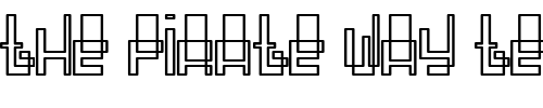 Font : Oddessey-3000 Custom Text : The Pirate Way Test your own text here Click to download or to view this font on a tshirt that can be custom printed in Bali
