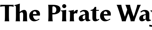 Font : Odense-XBold Custom Text : The Pirate Way Test your own text here Click to download or to view this font on a tshirt that can be custom printed in Bali