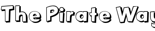 Font : OdessaShadow Custom Text : The Pirate Way Test your own text here Click to download or to view this font on a tshirt that can be custom printed in Bali