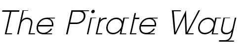 Font : Odyssee-ITC-Light-Italic Custom Text : The Pirate Way Test your own text here Click to download or to view this font on a tshirt that can be custom printed in Bali