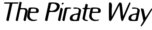 Font : Odyssey-BoldOblique Custom Text : The Pirate Way Test your own text here Click to download or to view this font on a tshirt that can be custom printed in Bali