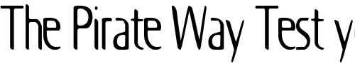 Font : OdysseyCondensed Custom Text : The Pirate Way Test your own text here Click to download or to view this font on a tshirt that can be custom printed in Bali