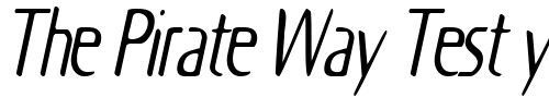 Font : OdysseyCondensed-Oblique Custom Text : The Pirate Way Test your own text here Click to download or to view this font on a tshirt that can be custom printed in Bali