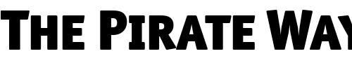 Font : OfficinaSanBlkSCITCTT-Black Custom Text : The Pirate Way Test your own text here Click to download or to view this font on a tshirt that can be custom printed in Bali