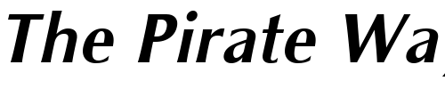 Font : Oklahoma-BoldOblique Custom Text : The Pirate Way Test your own text here Click to download or to view this font on a tshirt that can be custom printed in Bali