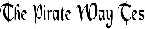 Font : OldCountryCondensed Custom Text : The Pirate Way Test your own text here Click to download or to view this font on a tshirt that can be custom printed in Bali