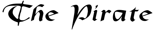 Font : OldCountryExtended-Italic Custom Text : The Pirate Way Test your own text here Click to download or to view this font on a tshirt that can be custom printed in Bali