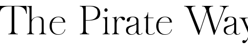 Font : Oldbaskerville-Xlight Custom Text : The Pirate Way Test your own text here Click to download or to view this font on a tshirt that can be custom printed in Bali
