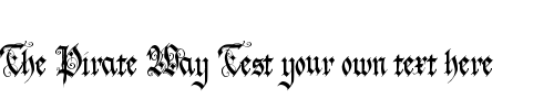 Font : holyrose-font-midnightea Custom Text : The Pirate Way Test your own text here Click to download or to view this font on a tshirt that can be custom printed in Bali