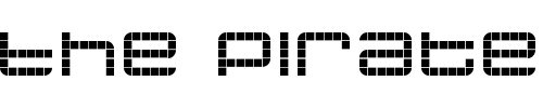 Font : jethose-PIXEL Custom Text : The Pirate Way Test your own text here Click to download or to view this font on a tshirt that can be custom printed in Bali