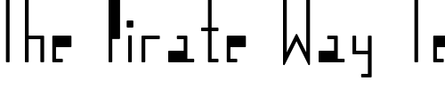 Font : logotix Custom Text : The Pirate Way Test your own text here Click to download or to view this font on a tshirt that can be custom printed in Bali
