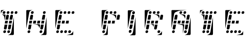 Font : malfunction Custom Text : The Pirate Way Test your own text here Click to download or to view this font on a tshirt that can be custom printed in Bali