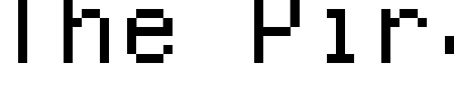 Font : mono-08_56 Custom Text : The Pirate Way Test your own text here Click to download or to view this font on a tshirt that can be custom printed in Bali