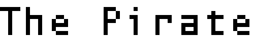 Font : ocr-b Custom Text : The Pirate Way Test your own text here Click to download or to view this font on a tshirt that can be custom printed in Bali