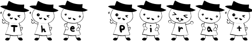 Font : oji-san-Font Custom Text : The Pirate Way Test your own text here Click to download or to view this font on a tshirt that can be custom printed in Bali