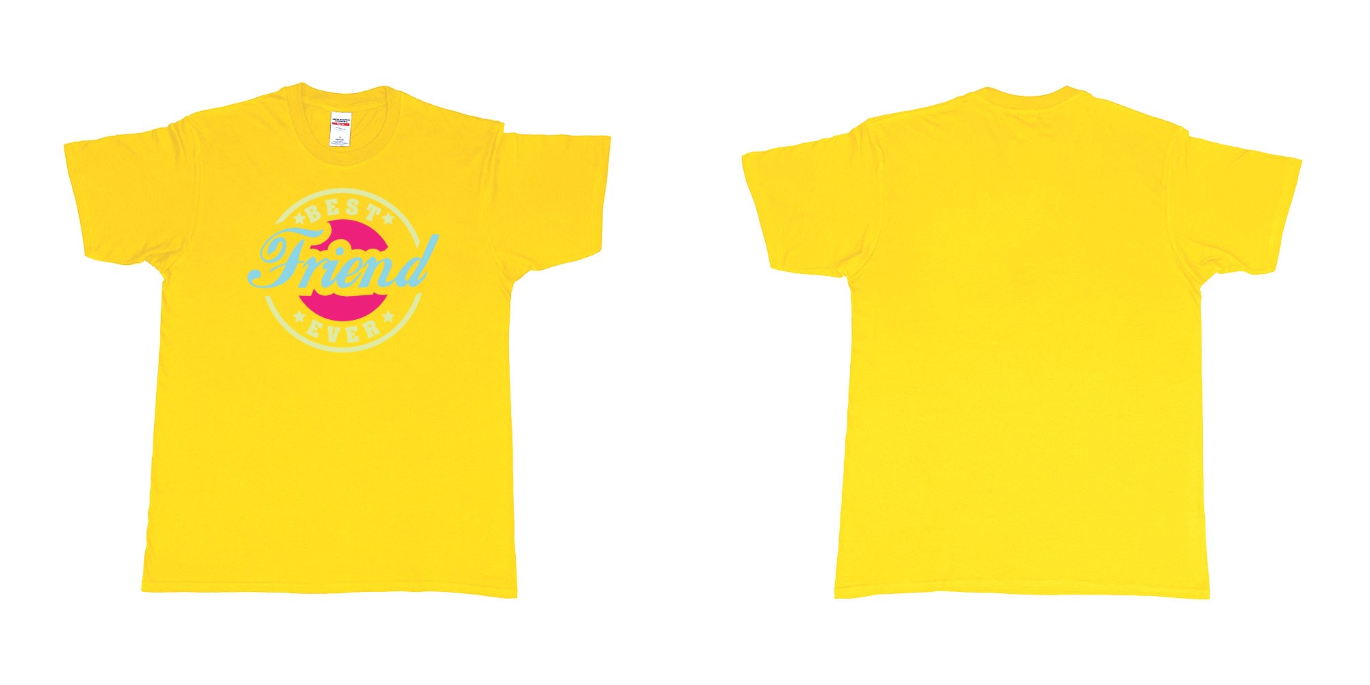 Custom tshirt design best friend ever in fabric color daisy choice your own text made in Bali by The Pirate Way