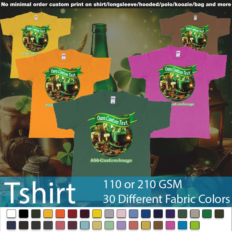 St. Patricks Day Four Leaf Clover Custom Printing Bali Design