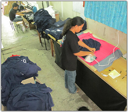 Ironing each shirt before packing