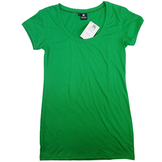 Main image for (L19G) Klipp Dress - This smart looking t-shirt dress with short arms is a perfect cut to fit most women. This dress is the same cut as our big seller (L06G) Lady Style Klipp Short but as a dress as many clients have asked for. The deep cut in the front makes a small logo on front really stand out. Relaxed, yet feminine fit. Ribbed collar and hemmed sleeves. - style shirt ready for your own custom printing in Bali
