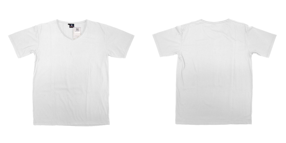 T05S Deep V-Neck - front and back