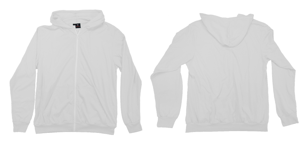 T33S Longsleeve Zip Hooded - front and back